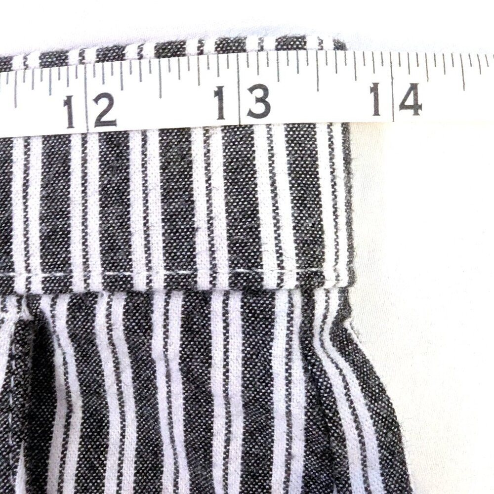 Hollister | Cotton Ultra High Rise Striped Gray & White Pants | Size Small - Picture 12 of 14